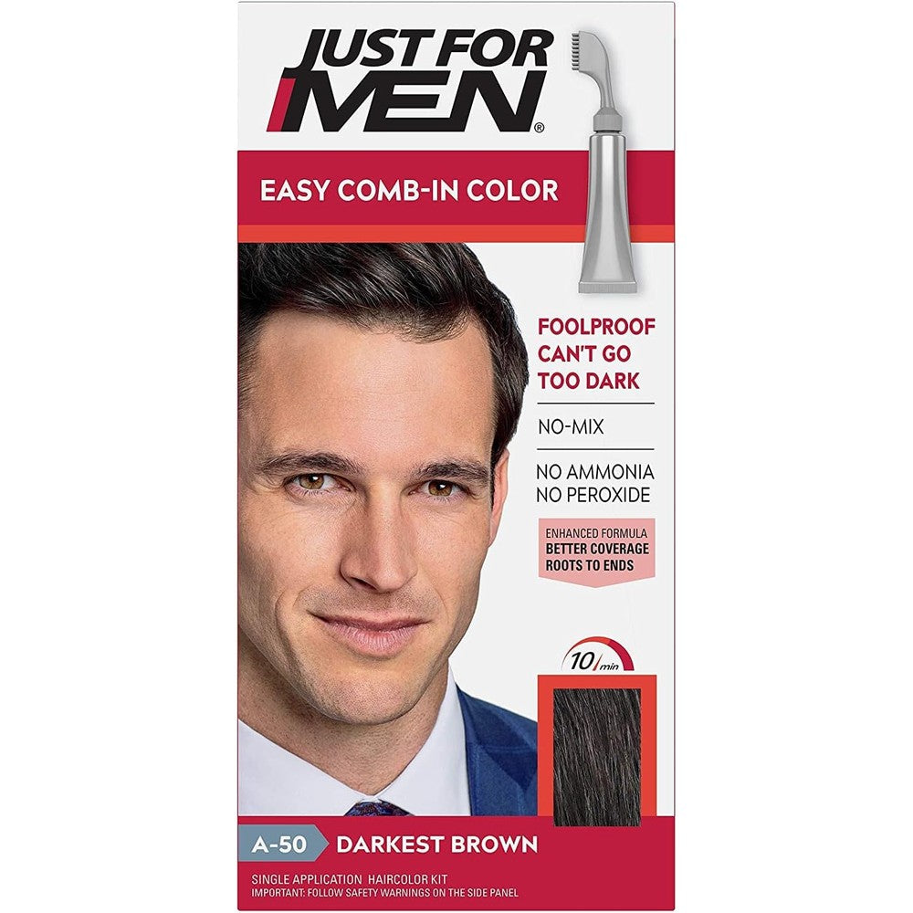 Just For Men Autostop Darkest Brown A-50 front view pack of 2