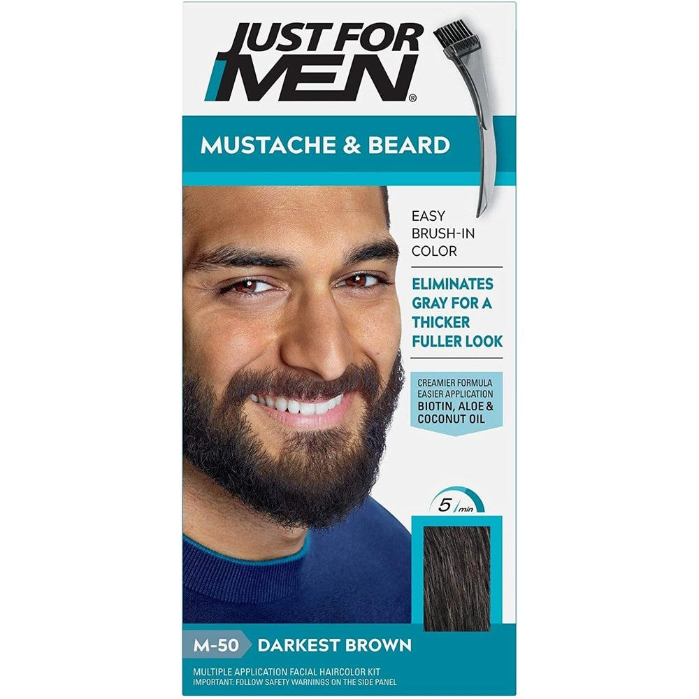 Just For Men Color Gel for Moustache Beards and Sideburns packaging front view