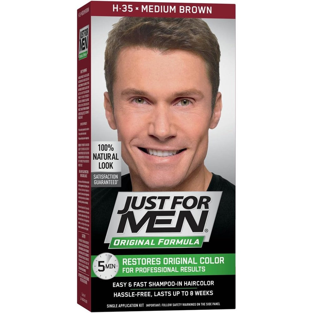 Just For Men Original Formula Men's Hair Color Medium Brown front packaging view