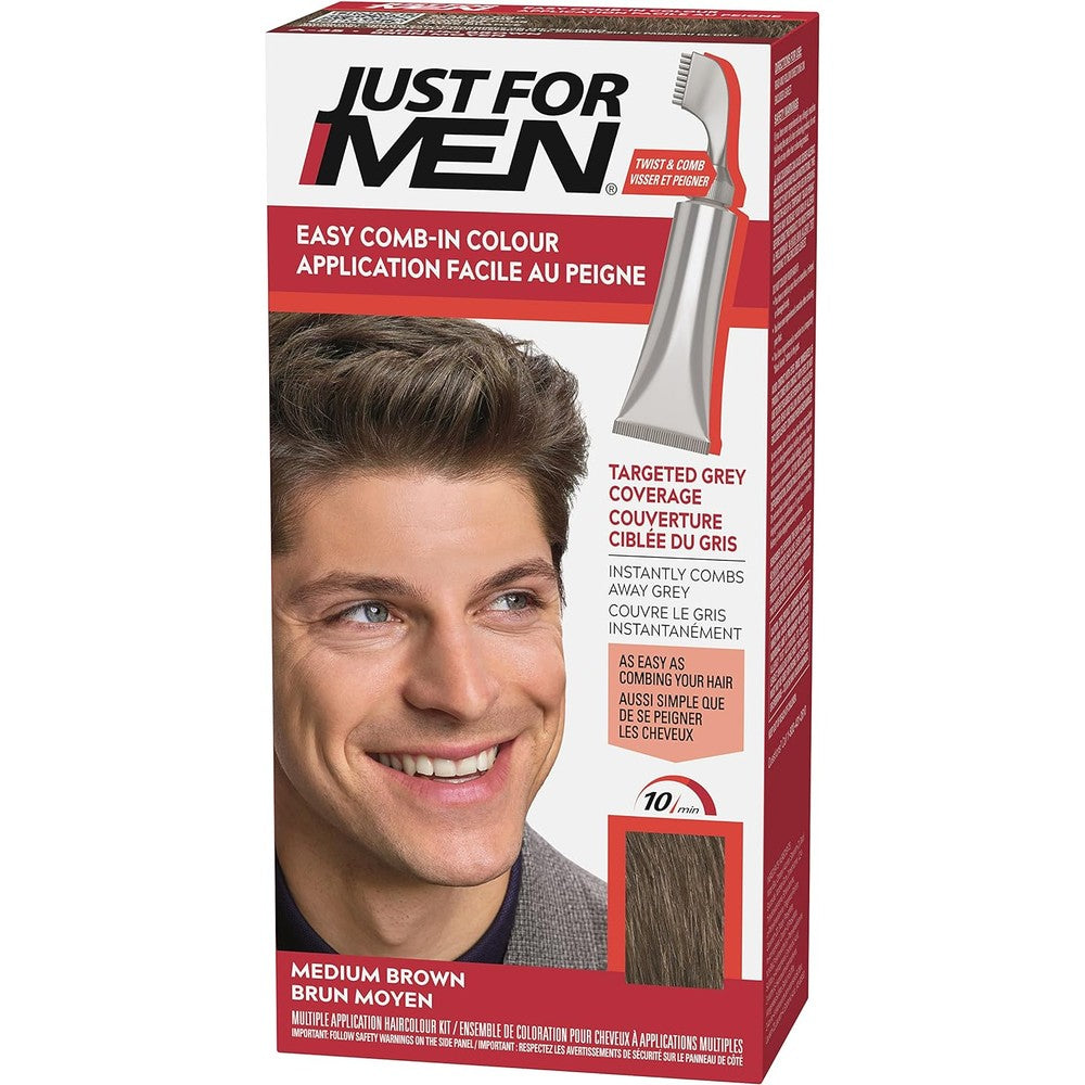 Just For Men AutoStop Medium Brown A-35 front view packaging