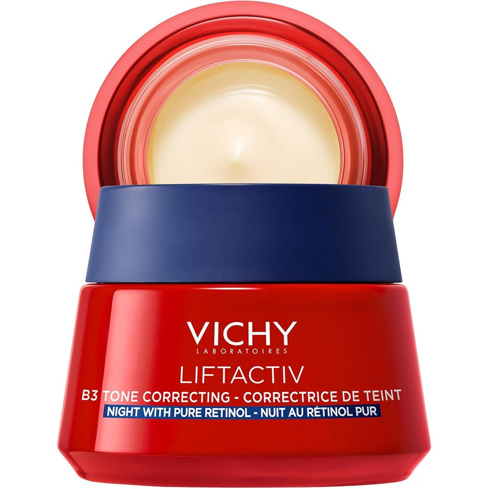 Vichy Liftactiv B3 Tone Correcting Night Cream front view packaging