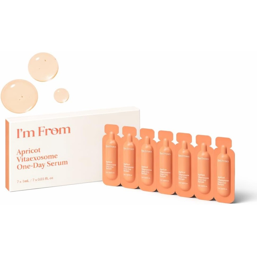 I'm From Apricot Vita-Exosome 1 Day Serum Vitamin C Fifteen Percent And Apricot Exosome Dark Spot Treatment Fourteen Capsules 0.03 Fluid Ounce Per ...