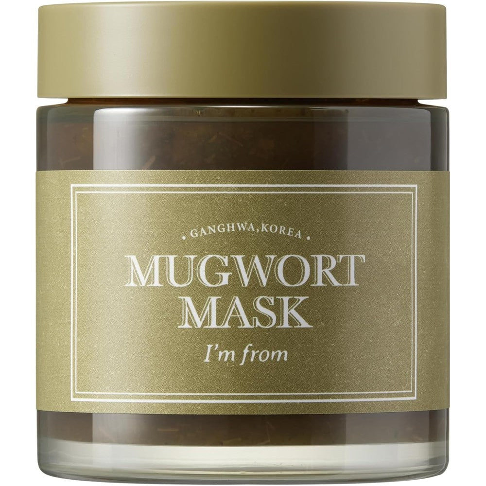 I'm From Mugwort Mask Calming And Cooling Wash Off Facial Treatment For Sensitive Skin 3.88 Fluid Ounce 110g