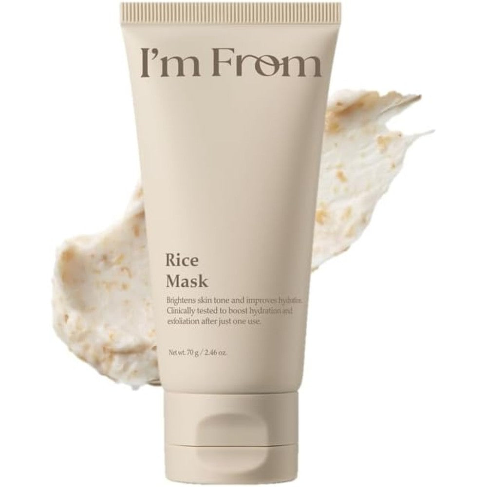 I'm From Rice Mask Soft Exfoliating Wash Off Face Mask For Glass Skin And Hydration 2.37 Fluid Ounce