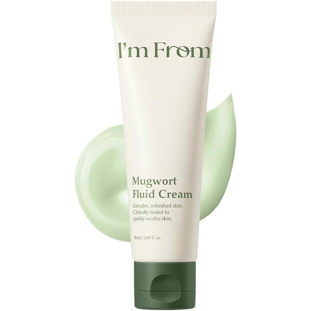 I'm From Mugwort Fluid Cream Lightweight Calming Moisturizer For Sensitive Skin 1.69 Fluid Ounces