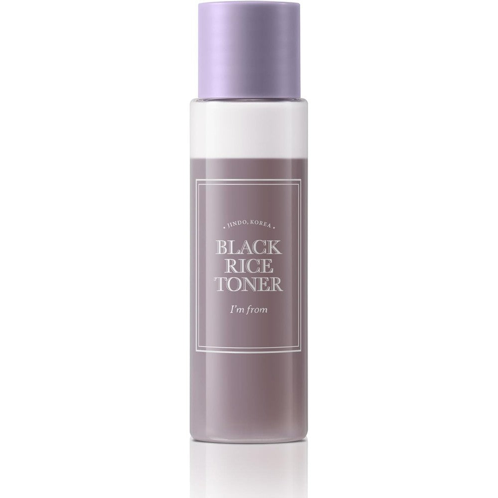 I'm From Miniature Of Black Rice Toner For Oily Skin Sebum Control Lightweight Niacinamide Panthenol Fragrance Free Korean Skin Care 1.01 Fluid Ounce