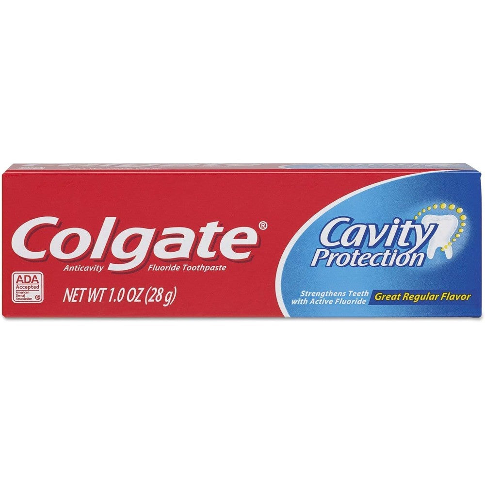 Colgate Cavity Protection Fluoride Toothpaste Great Regular Flavor Travel Size TSA Approved 1 Ounce