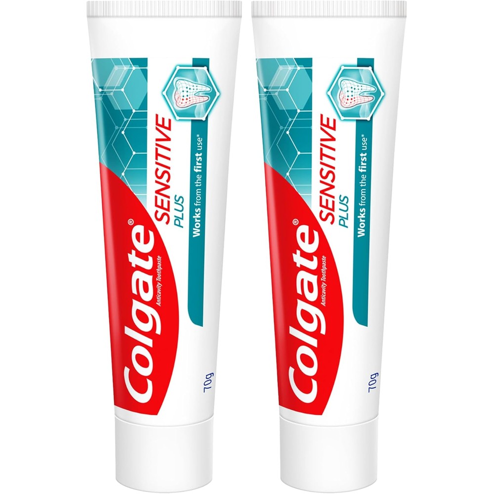 Colgate Sensitive Plus Toothpaste front view showing Pro Argin formula branding