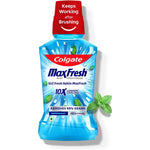 Colgate MaxFresh Plax Antibacterial Mouthwash Alcohol Free Peppermint Fresh 250 Milliliters