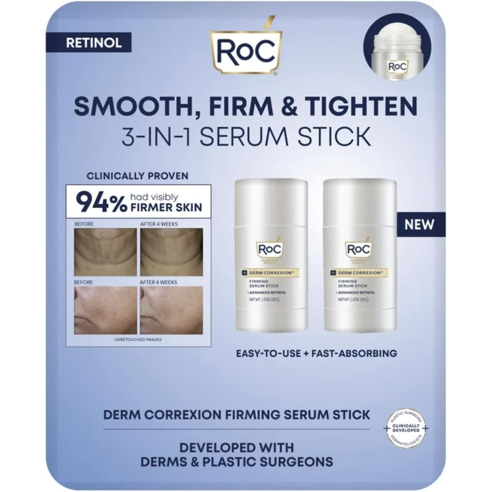 RoC Derm Correxion Firming Serum Stick two pack front view anti aging treatment