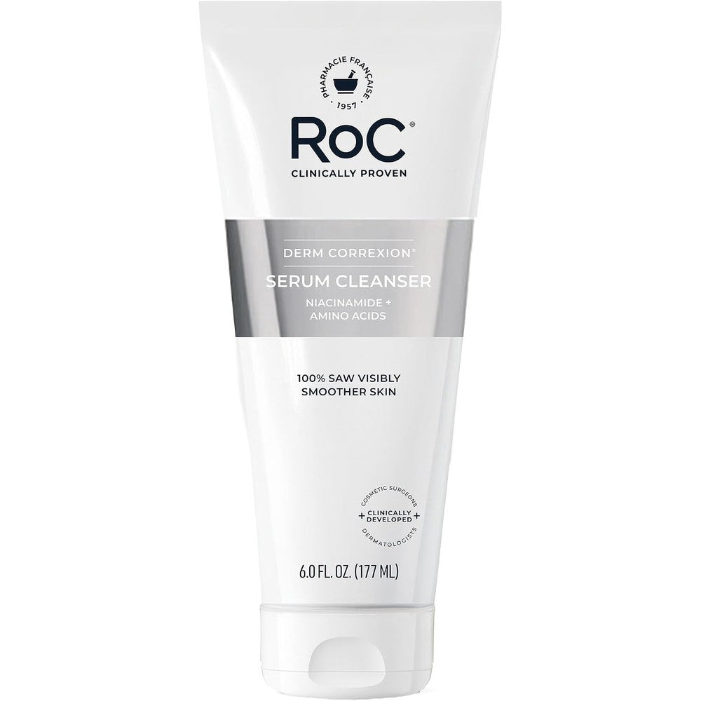 RoC Retinol Correxion Deep Wrinkle Serum Cleanser front view anti aging face wash