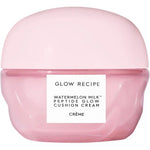 Glow Recipe Watermelon Milk Peptide Glow Cushion Cream front view of the refillable pink 50ml jar on a clean background.
