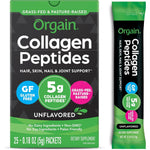 Orgain Hydrolyzed Collagen Peptides travel packets box front view