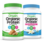 Orgain organic vegan protein powder bundle front view