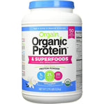 Orgain Organic Protein And Superfoods Vanilla Bean Powder front view container