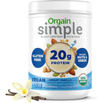 Orgain Organic Simple Vegan Protein Powder Vanilla front container view