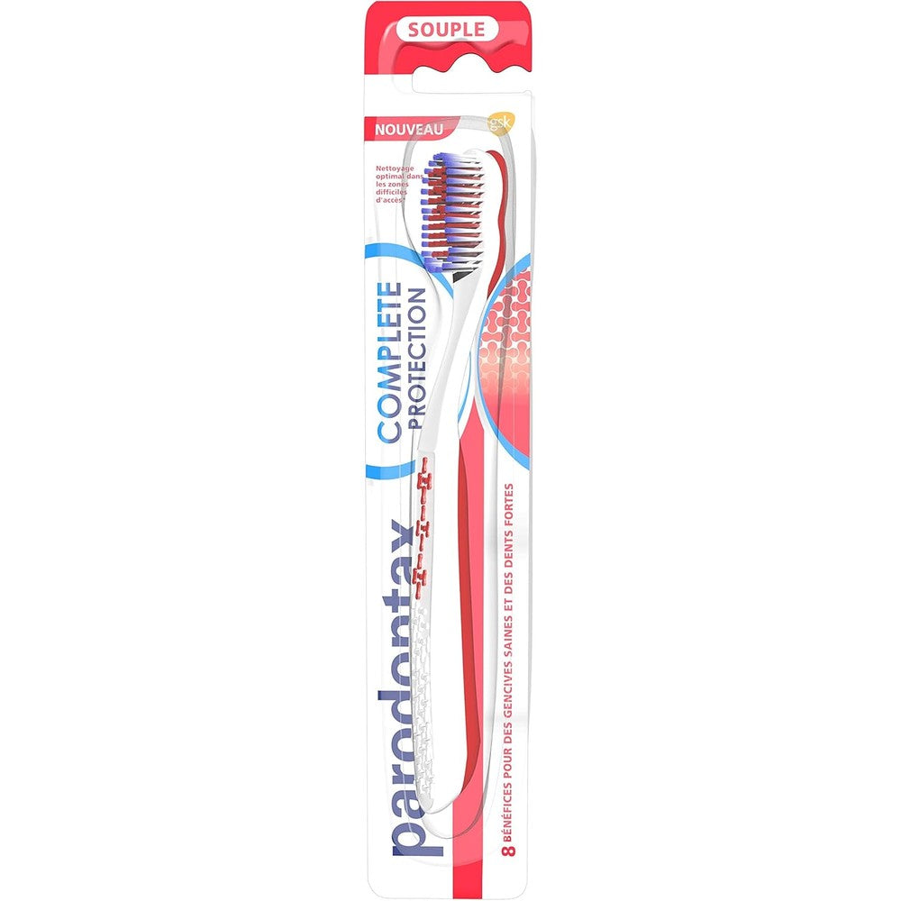 Parodontax Complete Protection soft toothbrush front view