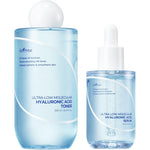 IsNtree ultra low molecular hyaluronic acid toner and serum set front packaging view for deep hydration