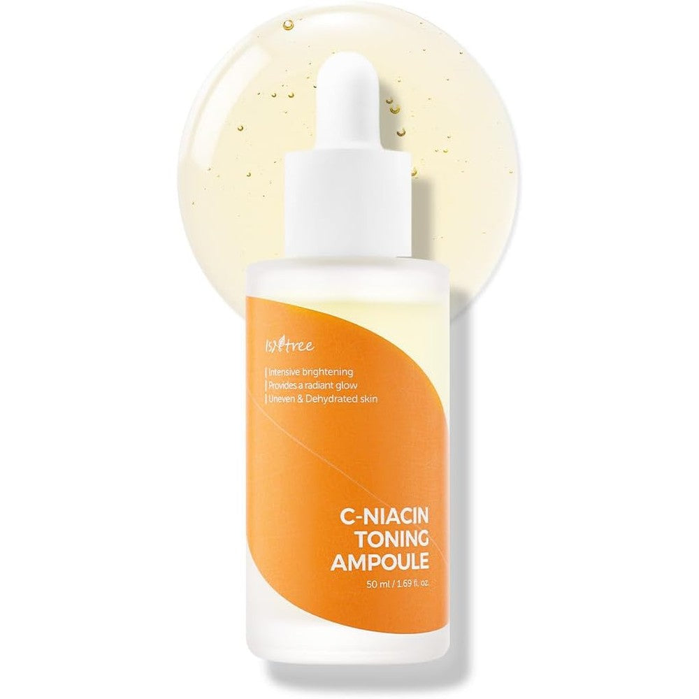 Isntree C-Niacin Toning Ampoule fifty millilitre front view dropper bottle
