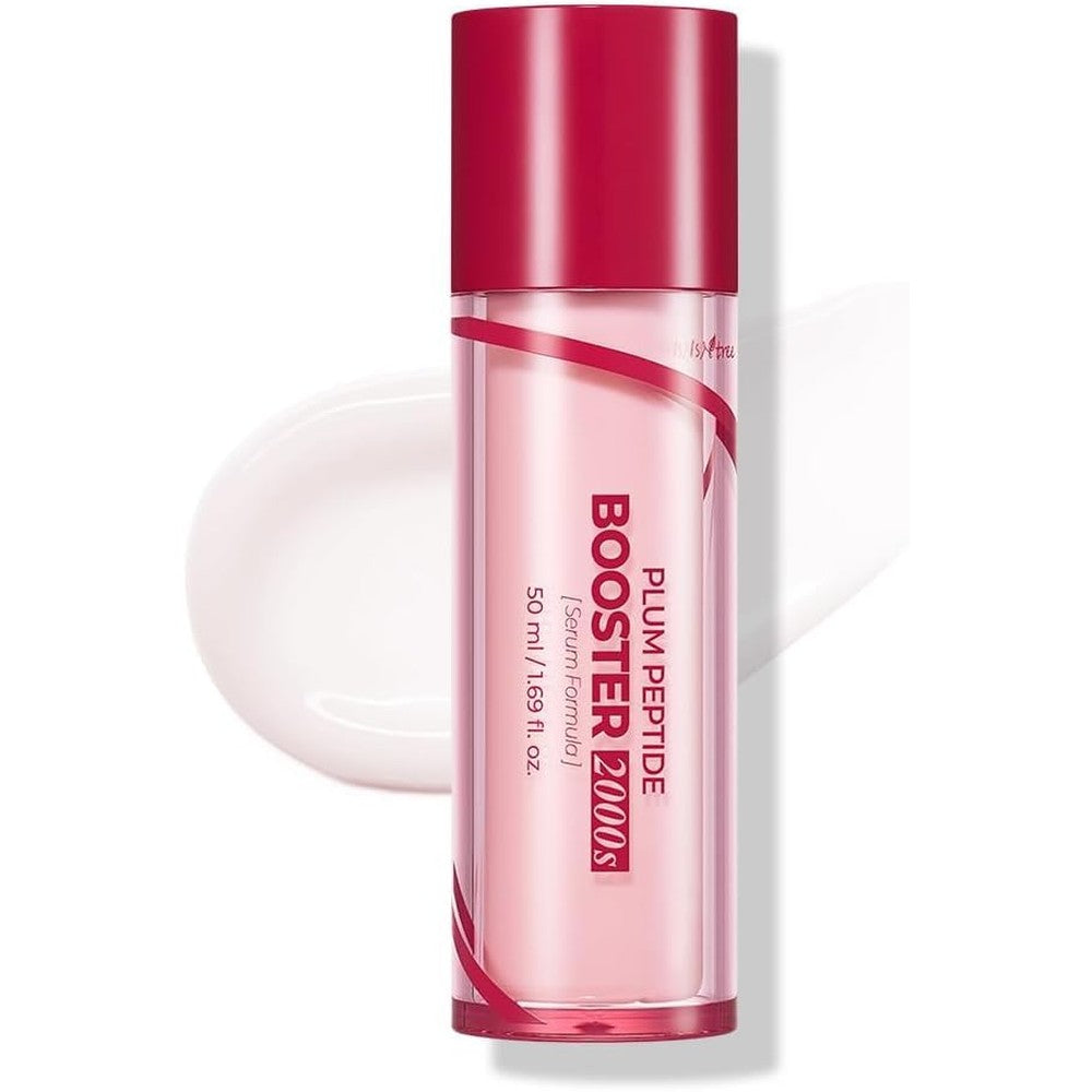 Isntree Plum Peptide Booster 2000s firming and hydrating serum bottle front view