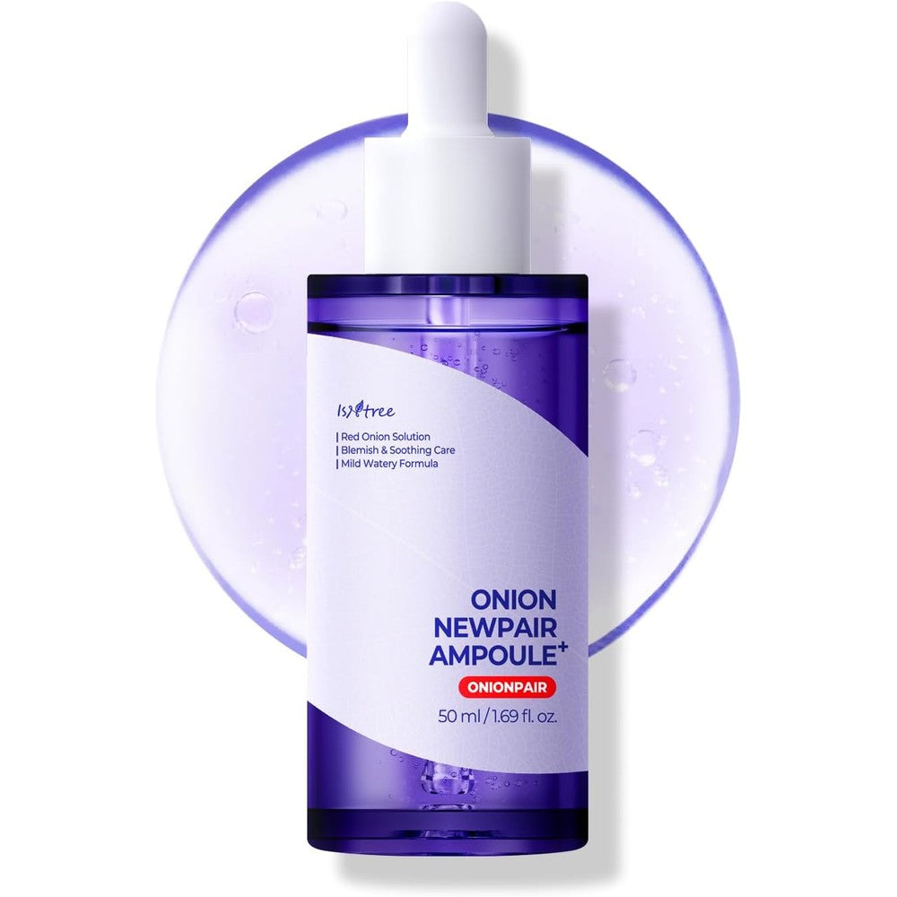Isntree Onion Newpair Ampoule Plus front view bottle for uneven skin tone care.