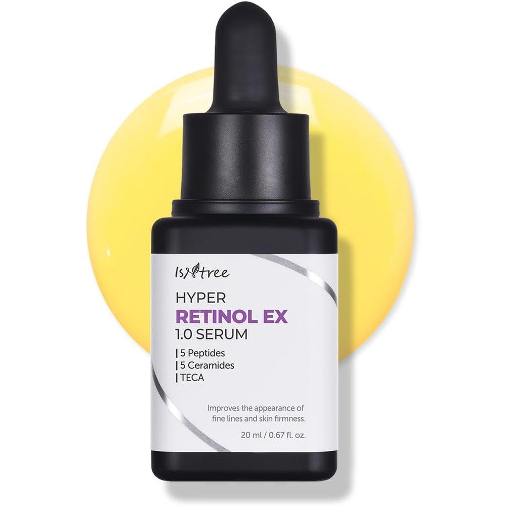 Isntree Hyper Retinol EX 1.0 Serum 20 Milliliter front view bottle on a white retail background.