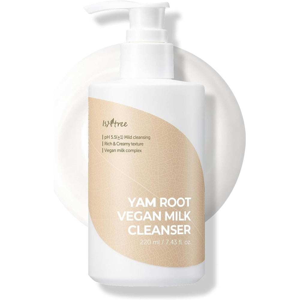 Isntree Yam Root Vegan Milk Cleanser front bottle view