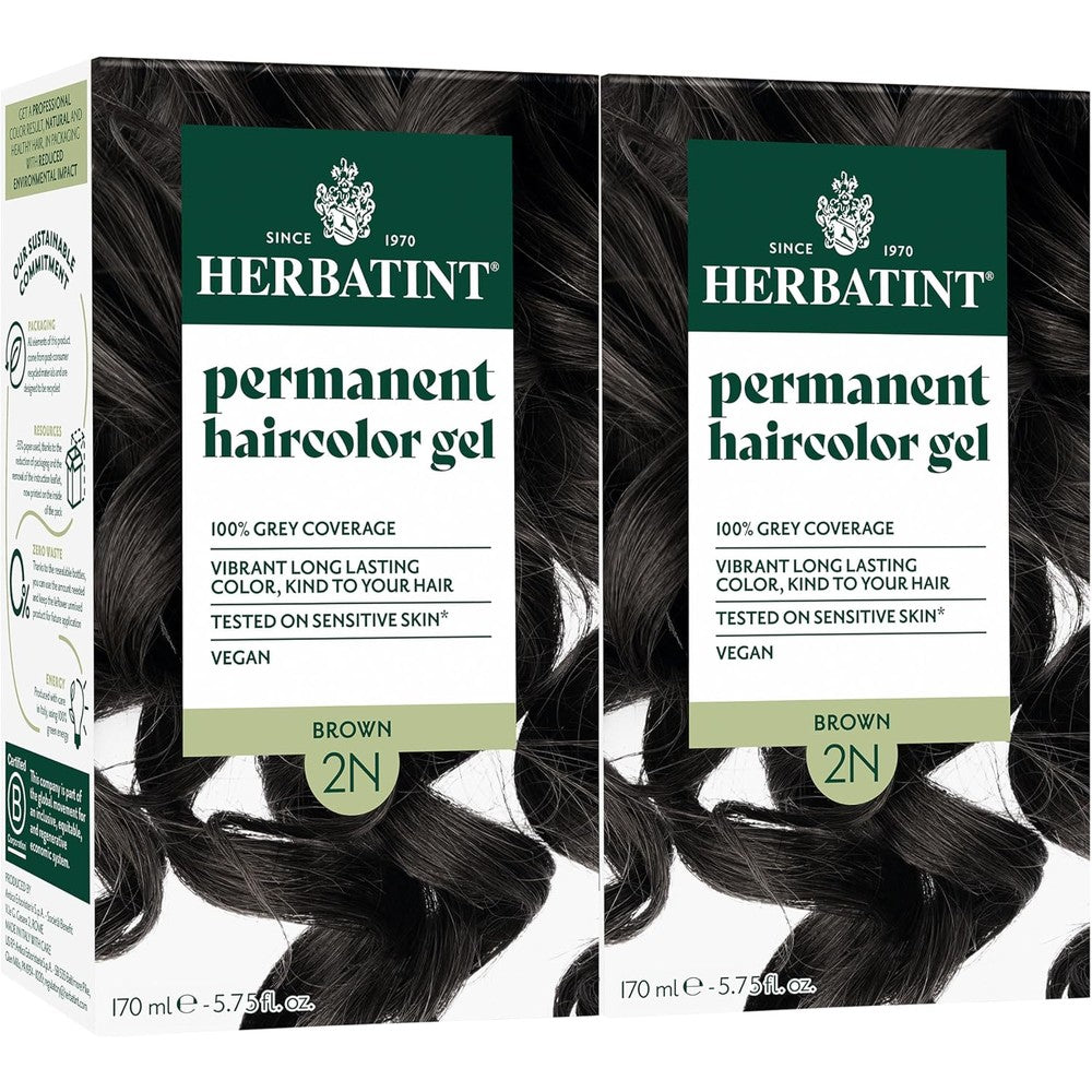 Herbatint Permanent Hair Dye 2N Brown box front view
