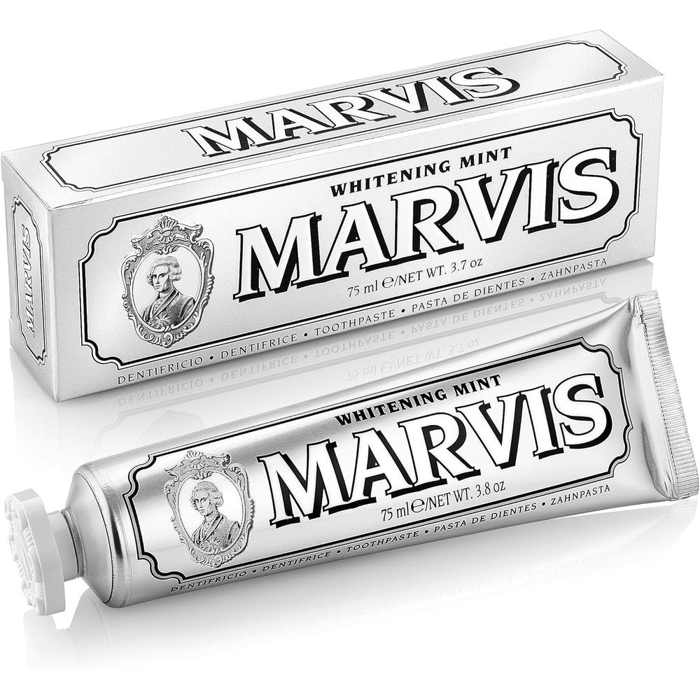 Marvis Whitening Mint Toothpaste Luxurious Italian Dental Care Refreshing Peppermint Flavor 3.8 Ounces
