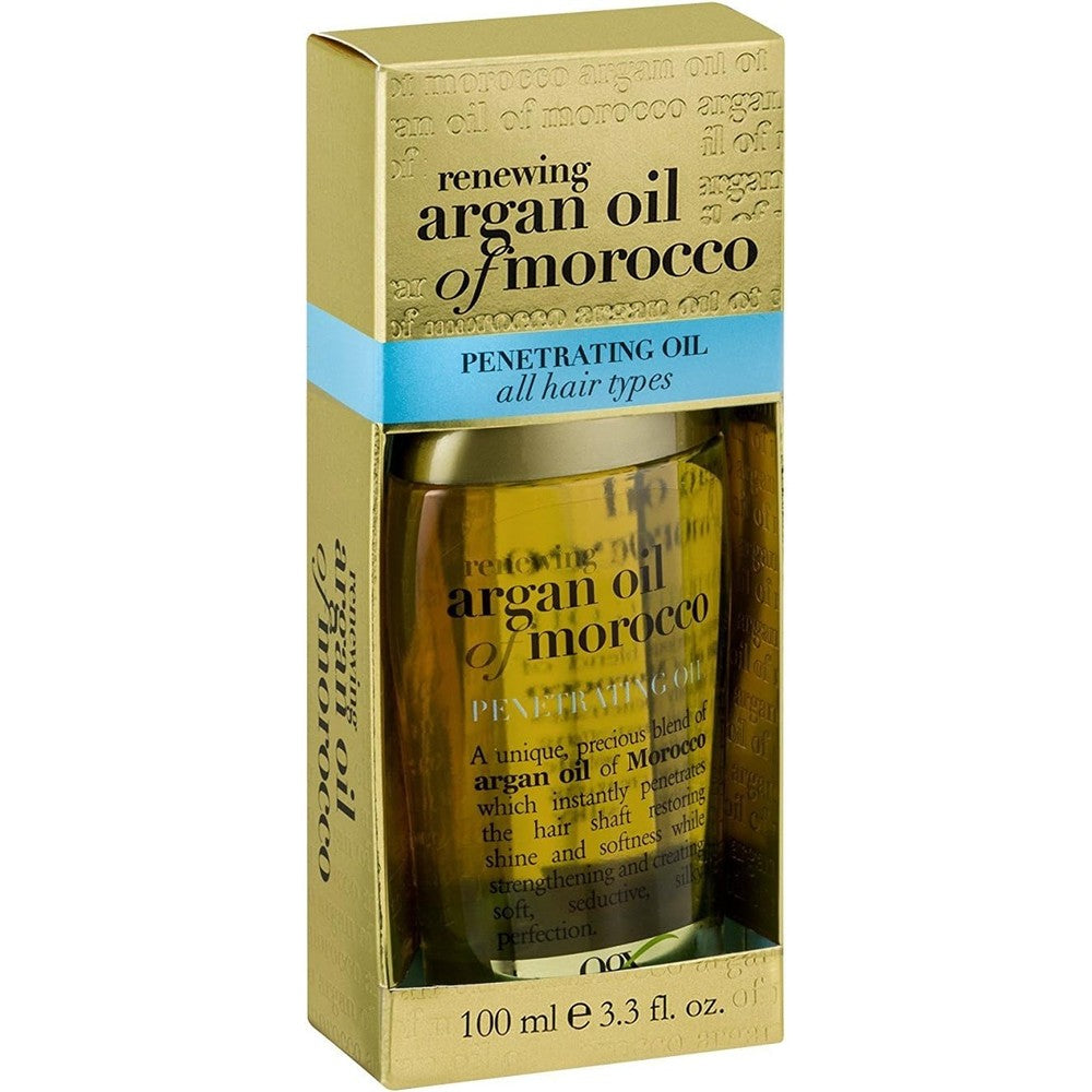 OGX Renewing Argan Oil Of Morocco Penetrating Hair Oil Treatment For Dry And Damaged Hair 3.3 Fluid Ounce