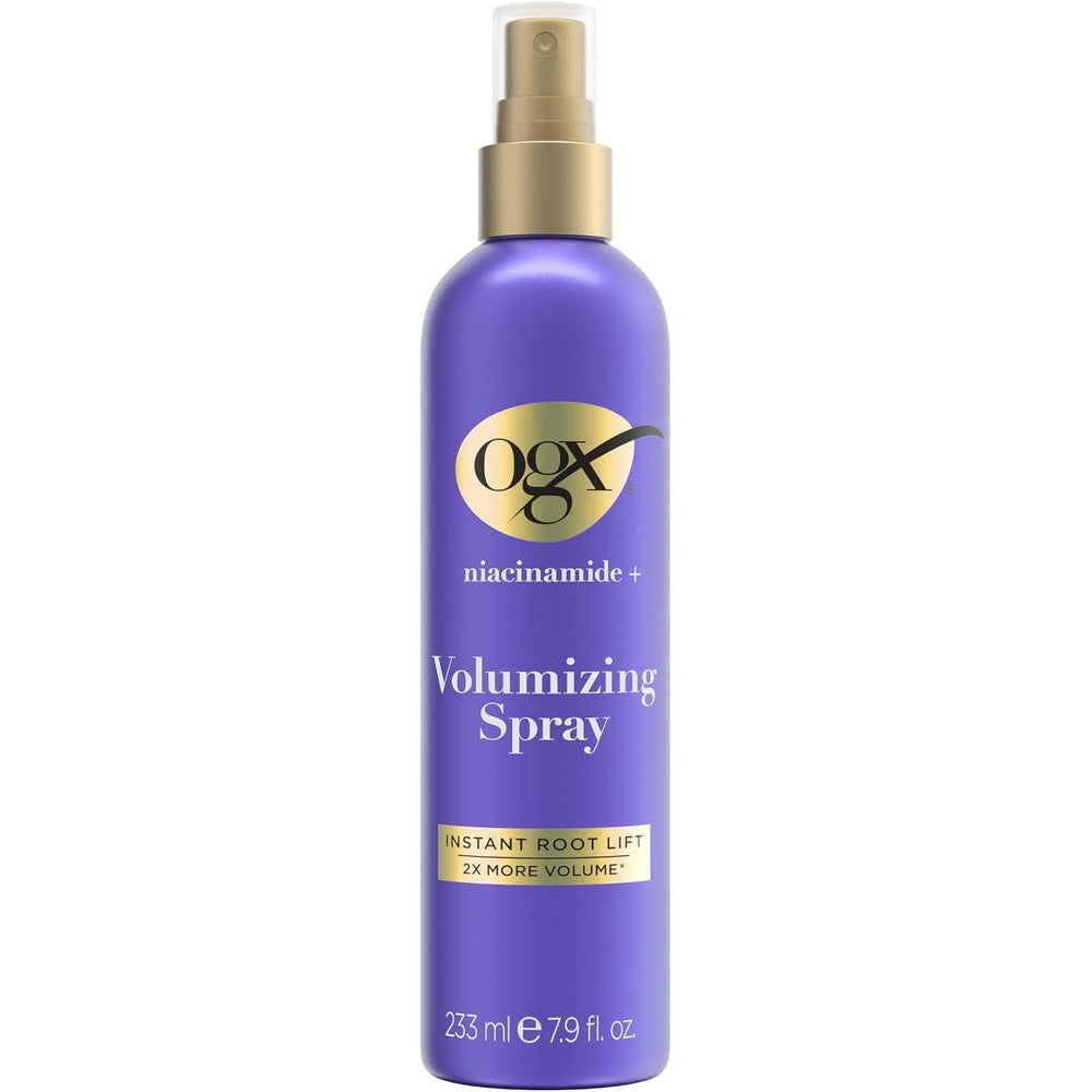 OGX Niacinamide And Volumizing Hair Spray For Instant Root Lift And Light Hold Blowout For Fine Flat Hair 7.9 Fluid Ounces