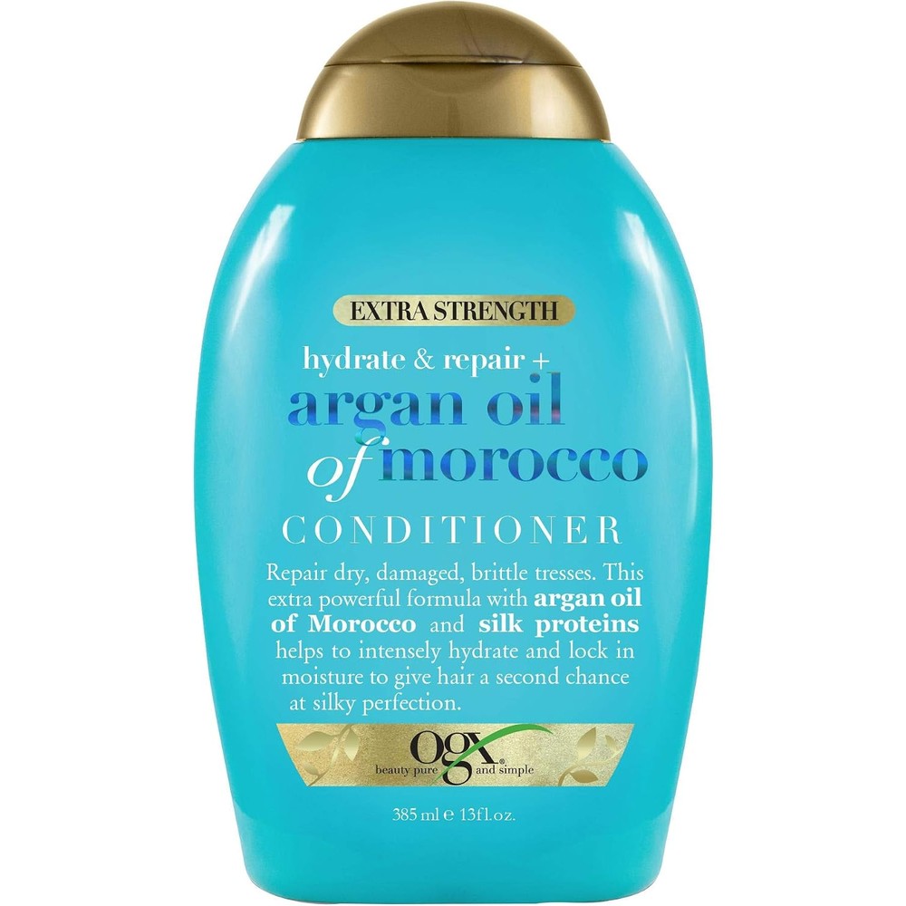 OGX Extra Strength Hydrate And Repair Argan Oil Of Morocco Conditioner 13 Fluid Ounce 2 Pack - Image 1