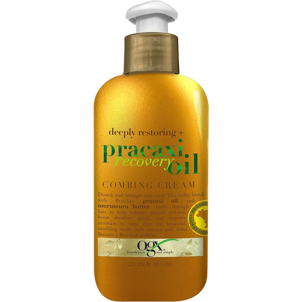 OGX Deeply Restoring Pracaxi Recovery Oil Combing Cream front view bottle