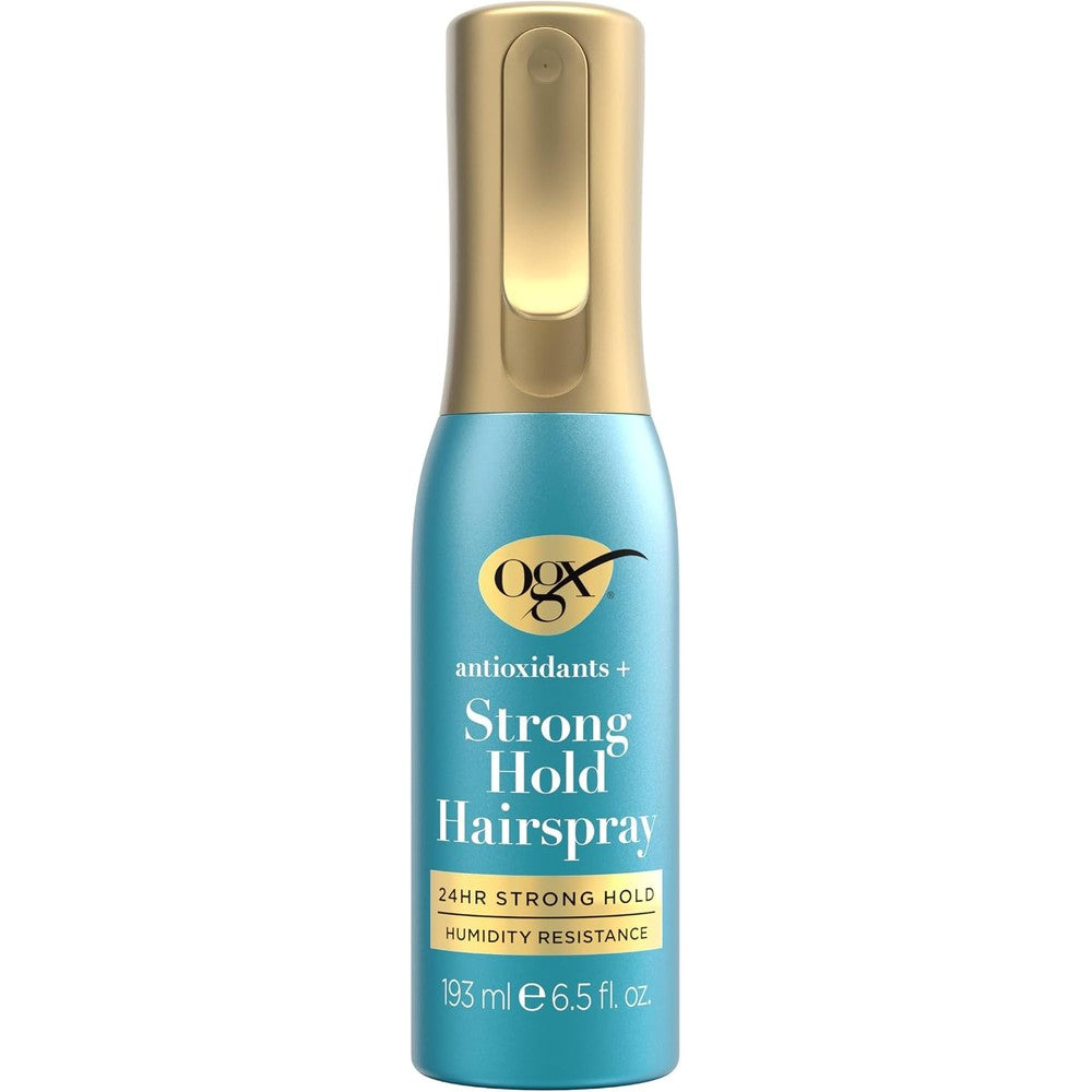 OGX Antioxidants Plus Strong Hold Hairspray Anti Humidity Continuous Mist Hair Spray Paraben Free 6.5 Fluid Ounces