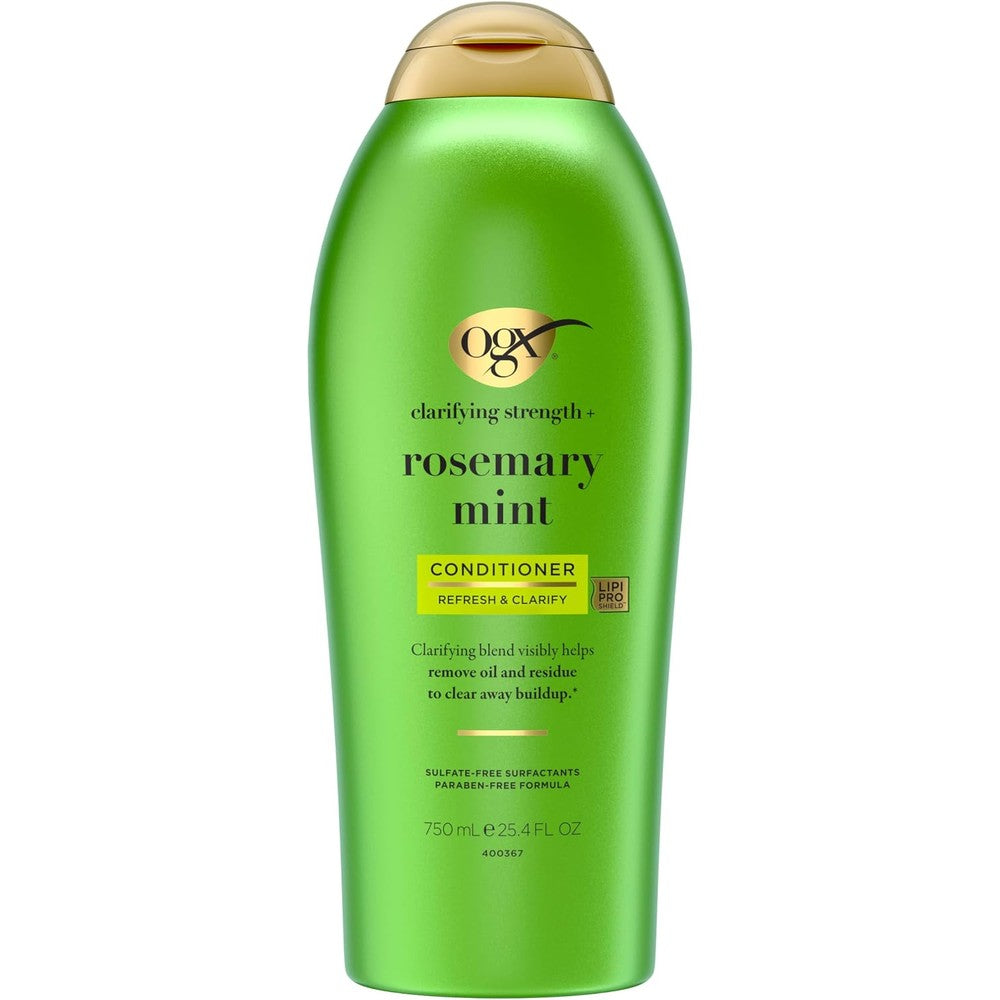 OGX Clarifying Strength and Rosemary Mint Conditioner for Oily Hair With Lipi Pro Shield Technology 25.4 Fluid Ounces