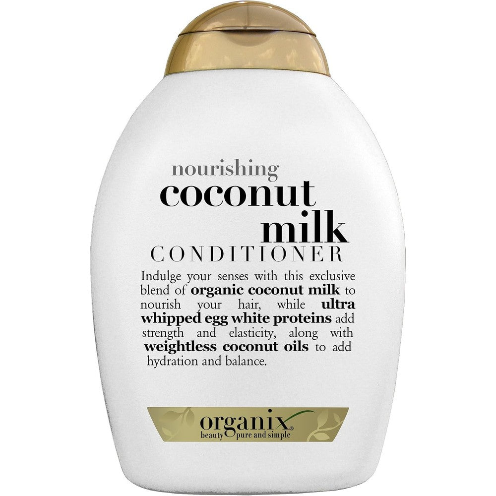 OGX Organix Nourishing Conditioner with Coconut Milk and Egg White Proteins for Strong and Healthy Hair Thirteen Ounce Pack of Two