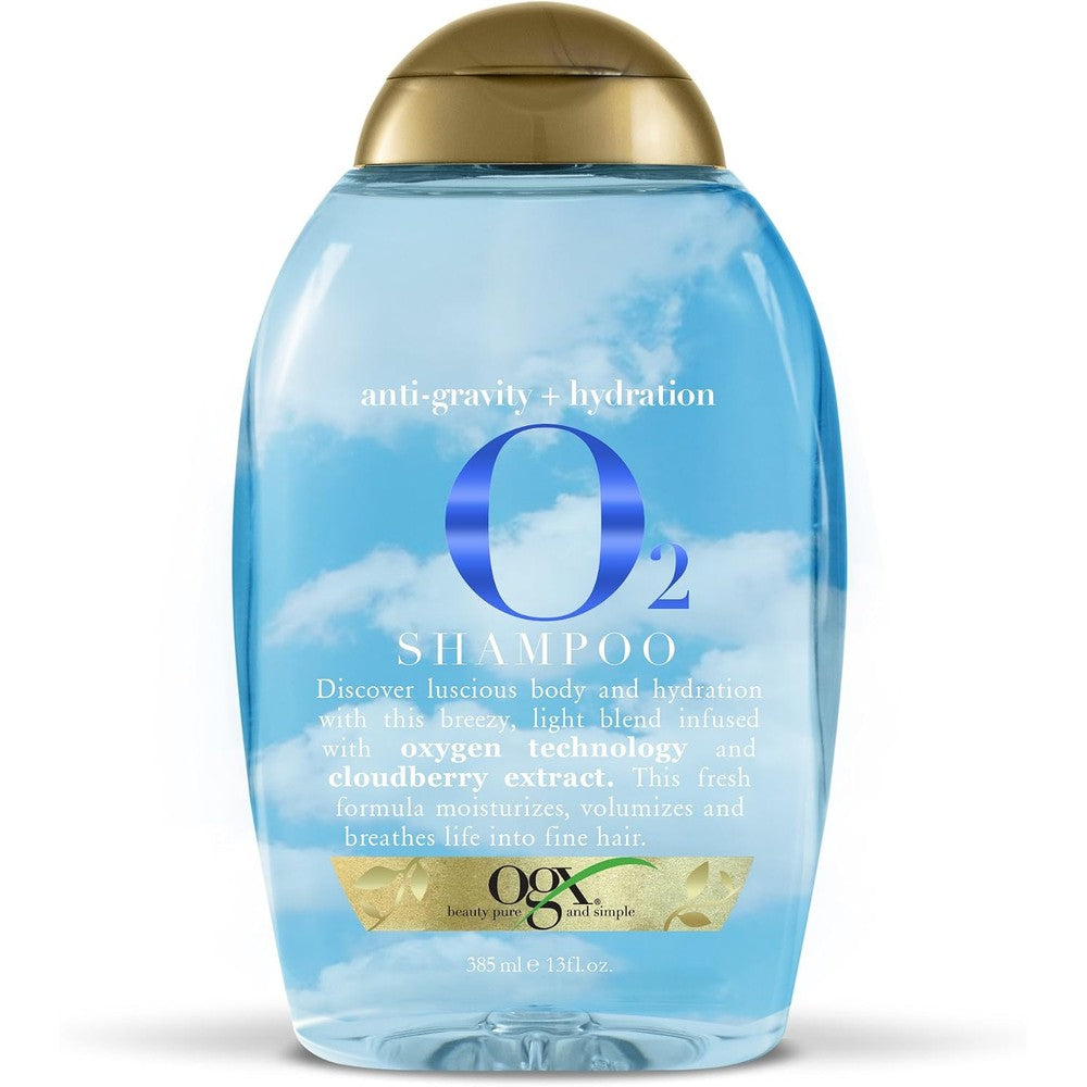 OGX Anti-Gravity Plus Hydration O2 Shampoo bottle front view