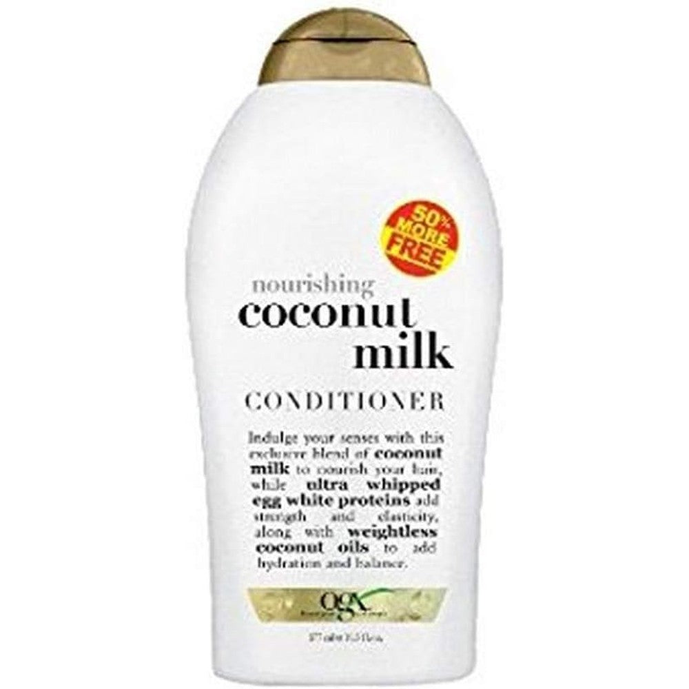OGX Organix Nourishing Coconut Milk Conditioner front view authentic hair care product