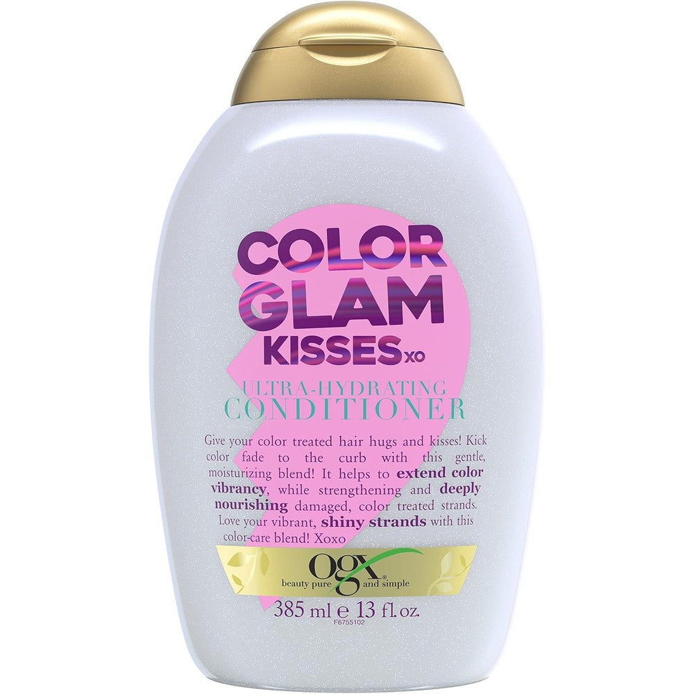 OGX Kandee Johnson Collection Hugs And Kisses Ultra Hydrating Conditioner front view bottle