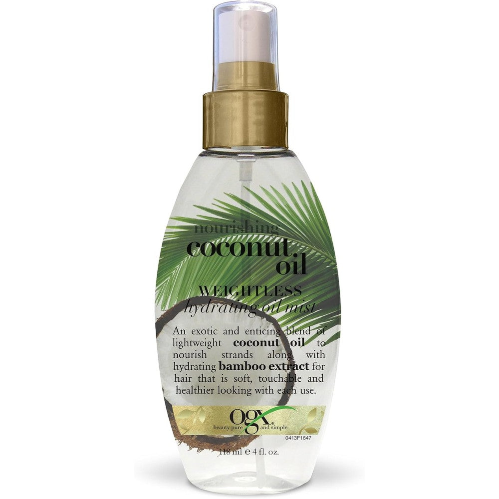 OGX Nourishing Coconut Oil Weightless Hydrating Oil Mist front view bottle