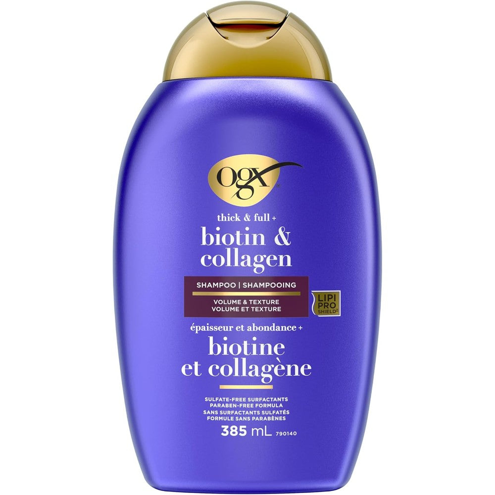 OGX Thick and Full Biotin and Collagen Shampoo front view