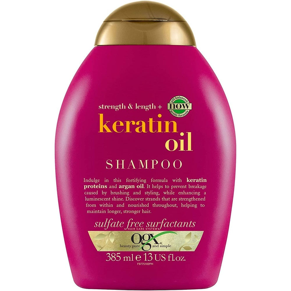 OGX Anti-Breakage Keratin Oil Shampoo 2 pack front view