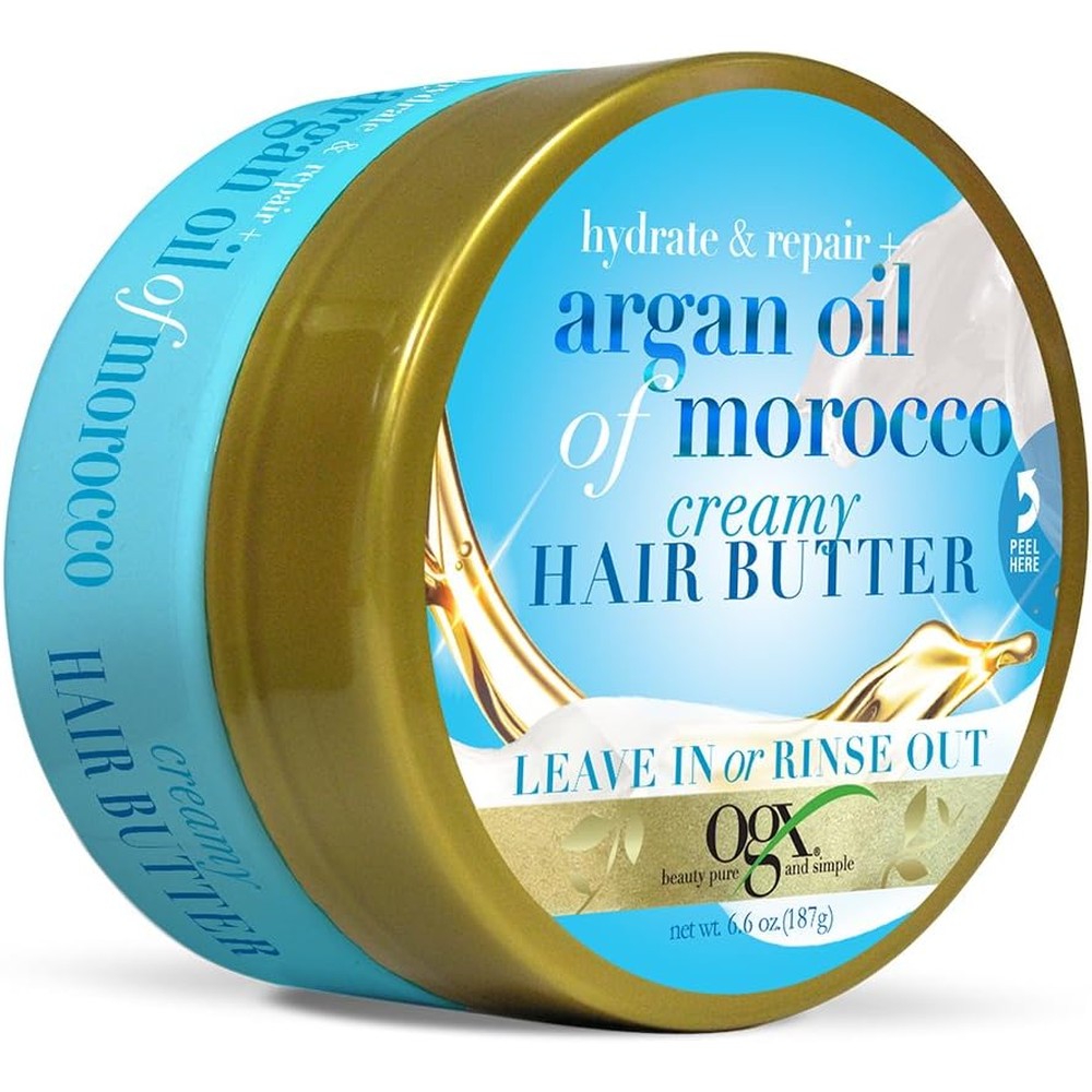 OGX Hydrate and Repair Argan Oil of Morocco Creamy Hair Butter front view container
