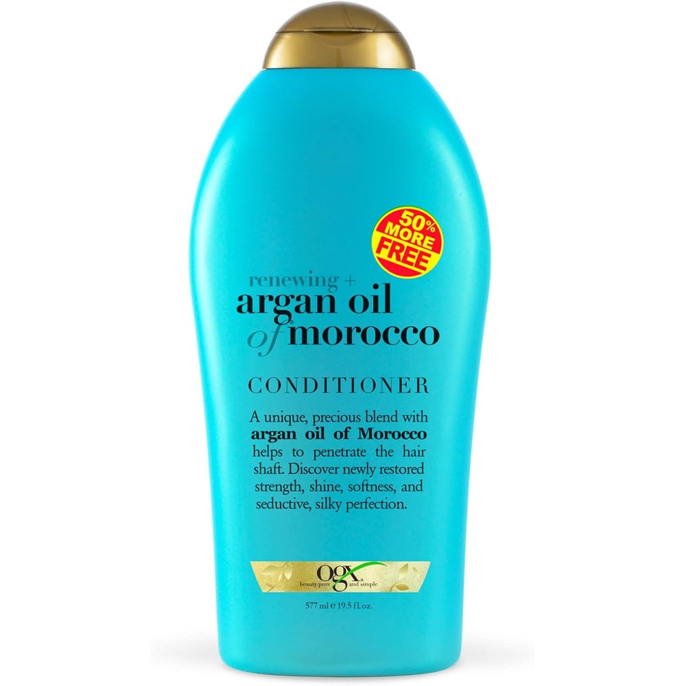 OGX Renewing Moroccan Argan Oil Conditioner 50 Percent Free Bonus Size 19.5 Fluid Ounce