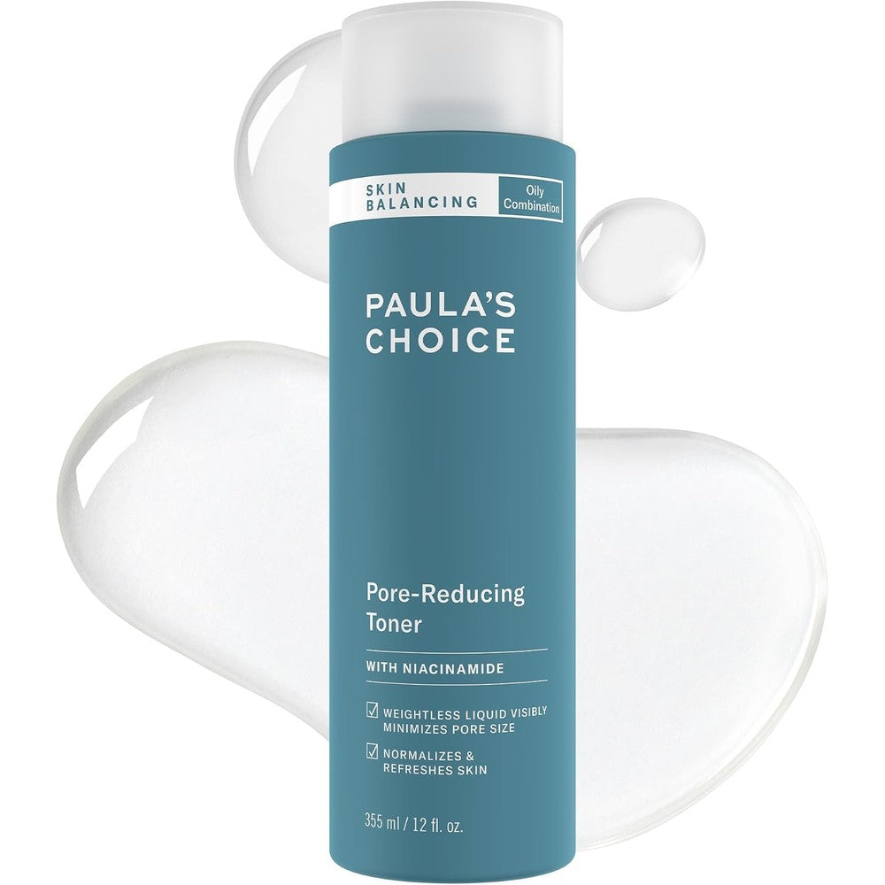 Paula's Choice Skin Balancing Pore Reducing Face Toner front view bottle for pore tightening
