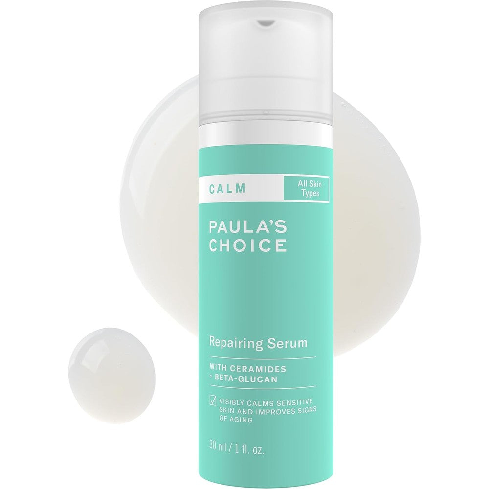 Paula's Choice CALM Repairing Serum front view bottle for sensitive skin redness relief