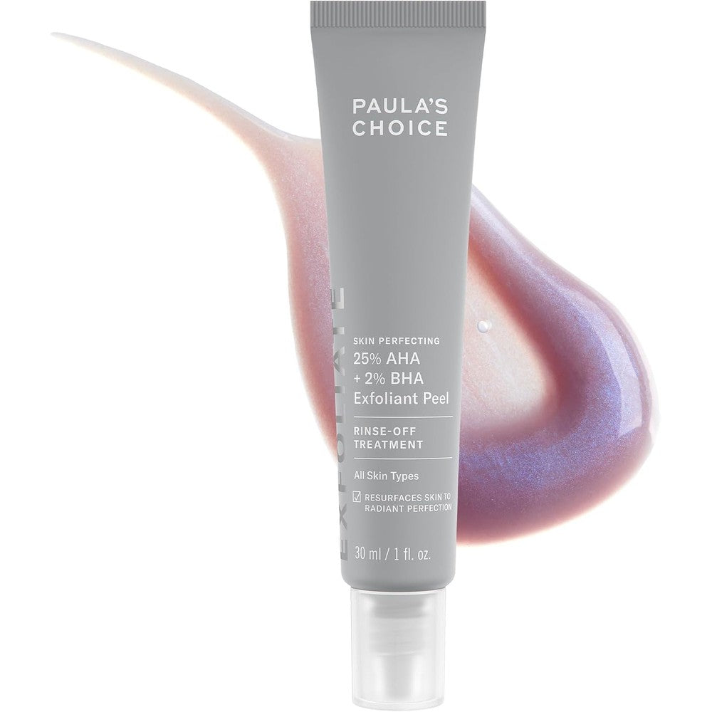 Paula's Choice Skin Perfecting AHA BHA Face Exfoliant Peel front view packaging