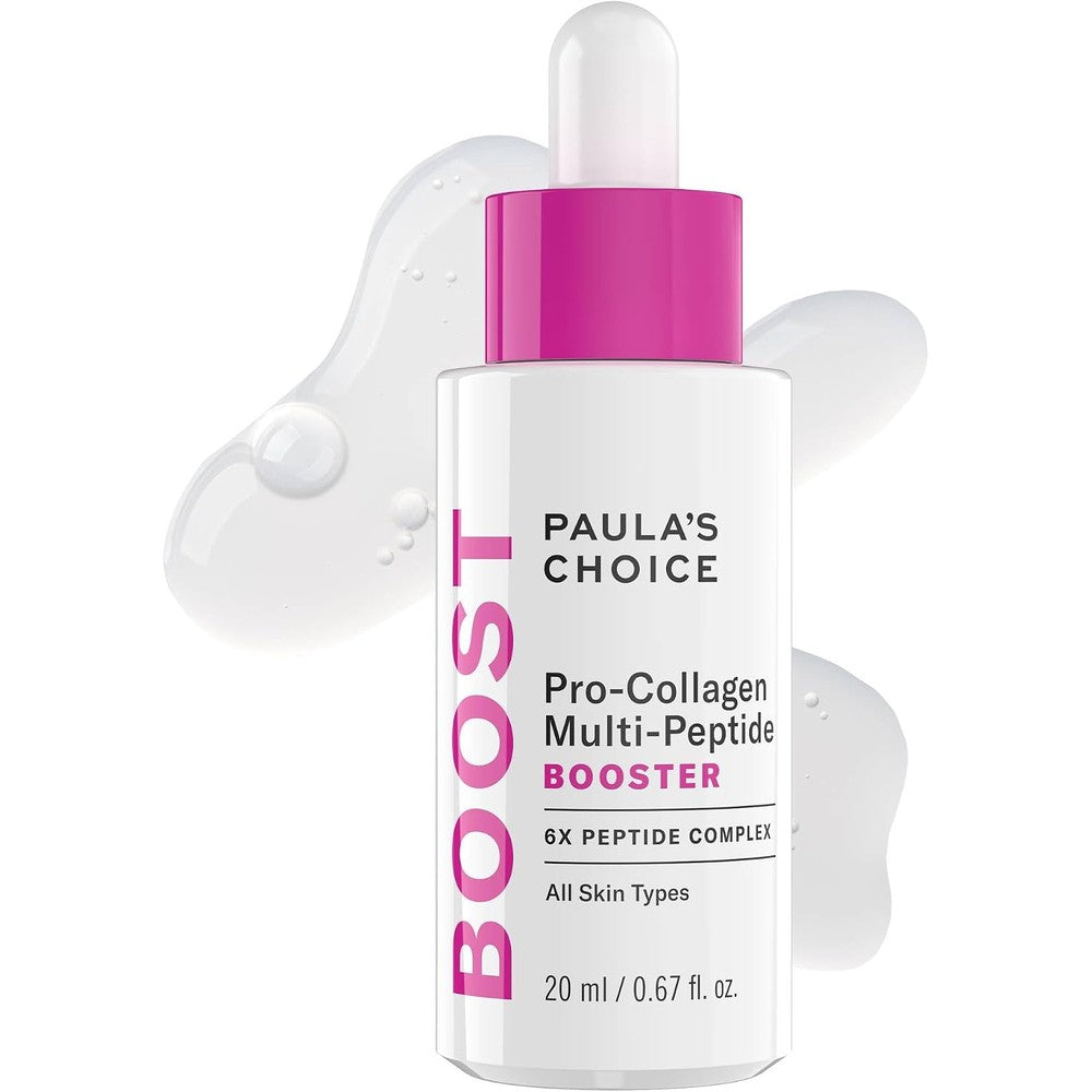 Paula’s Choice Pro-Collagen Multi-Peptide Booster serum front view for anti-aging routine.
