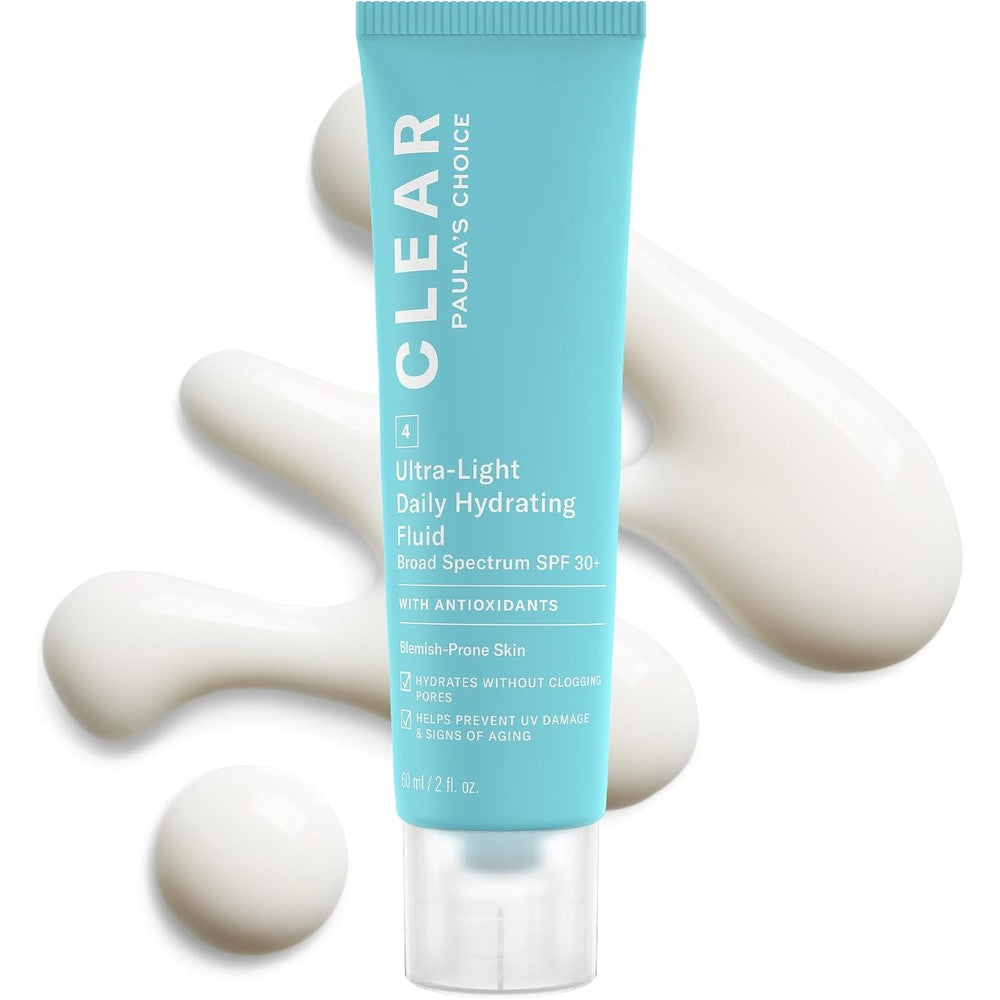 Paula's Choice Clear Ultra-Light Hydrating Oil-Free Face Sunscreen And Moisturizer SPF 30 With Green Tea And Chamomile 60 Milliliters - Image 1