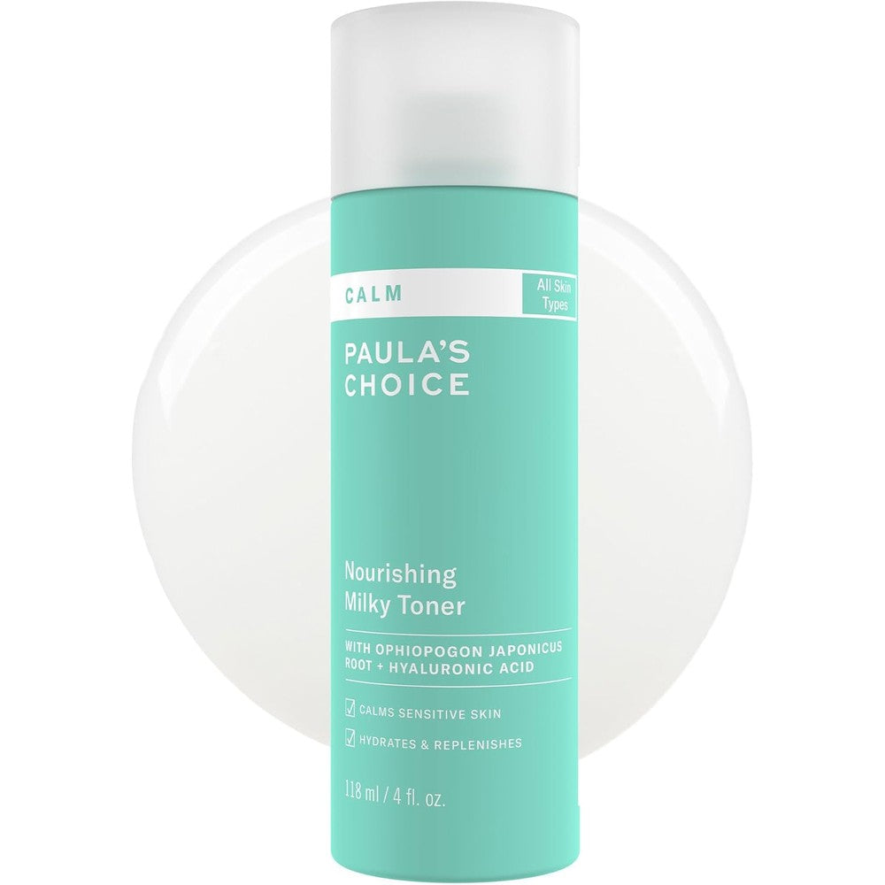 Paula's Choice Calm Nourishing Milky Toner front view bottle for sensitive skin hydration